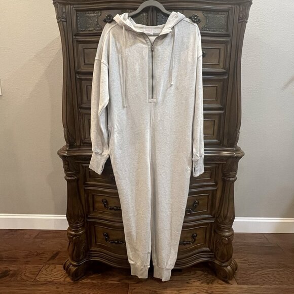 NWT Free People Movement x HATCH Maternity Warm Up Jumpsuit Medium Romper Grey - Picture 5 of 16